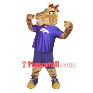 Strong Power Horse With Sport Set Mascot Costume
