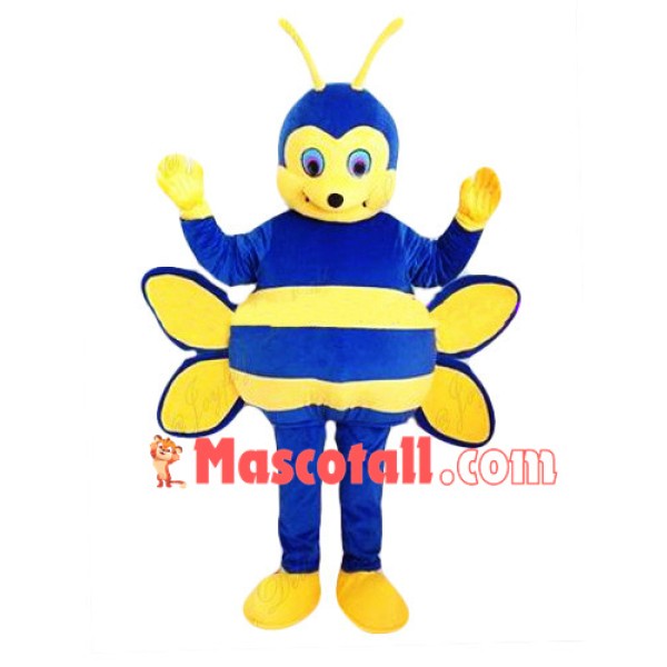 Special Blue Bee Mascot Costume
