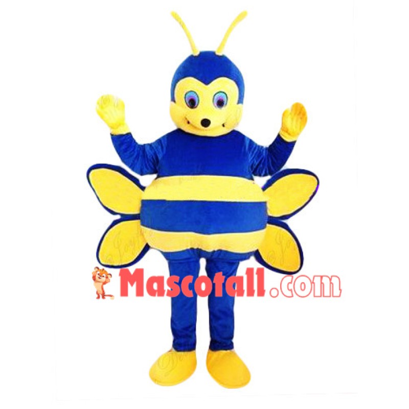 Special Blue Bee Mascot Costume