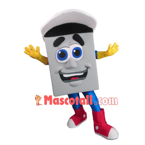 Valuable Gray Safe Mascot Costume