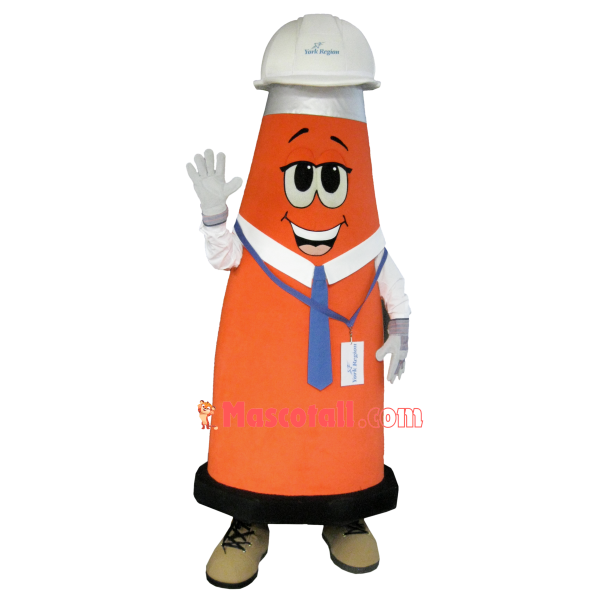 Roadblock Engineer of Service Website Mascot Costume