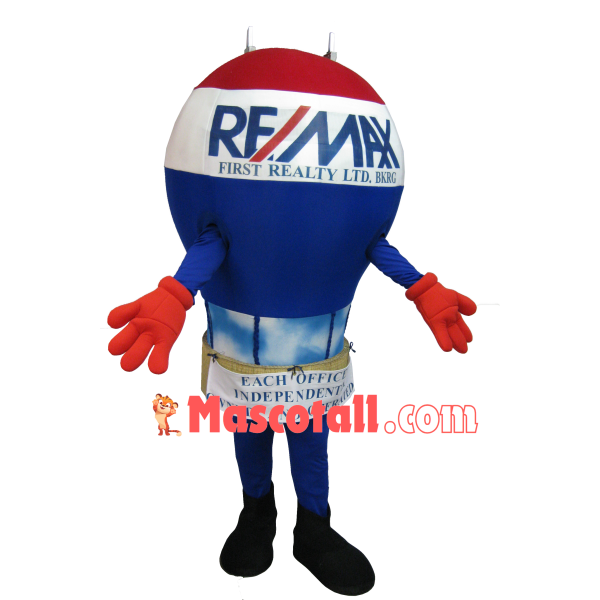 Hot Air Balloon With Motivational Slogan Mascot Costume