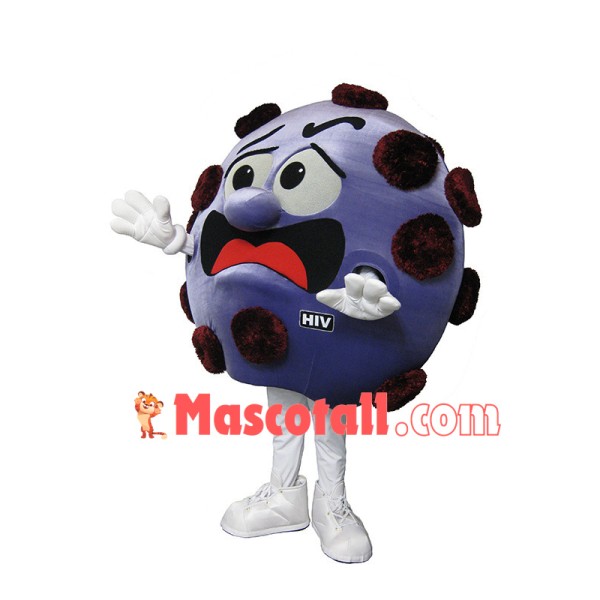 Malignant Human Immunodeficiency Virus Mascot Costume
