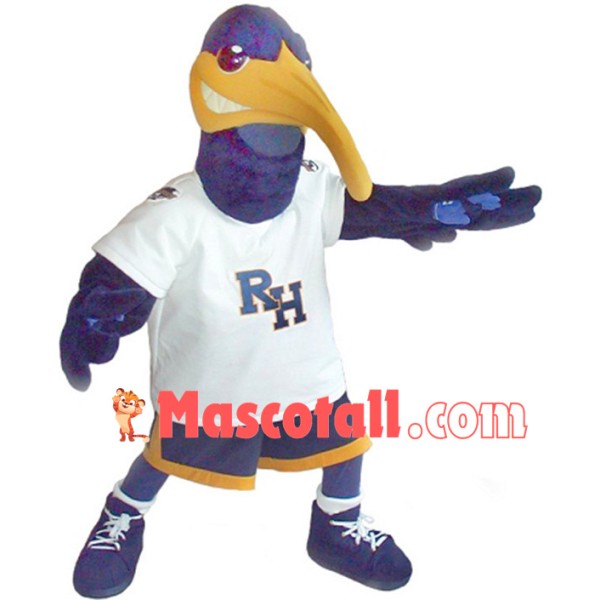 Defensive Sport Blue Whimbrel Mascot Costume