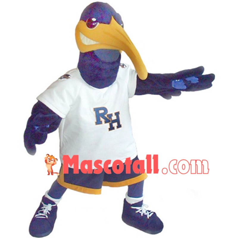 Defensive Sport Blue Whimbrel Mascot Costume