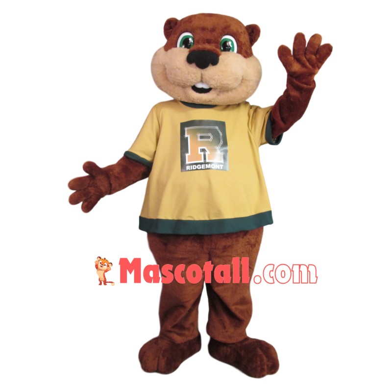 Green Eyes Squirrel of School Mascot Costume