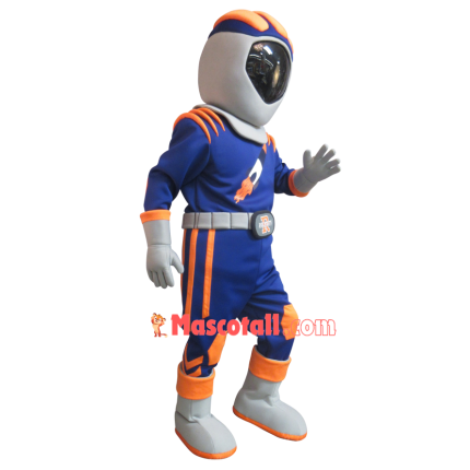 Confident Racer of The Rockets Mascot Costume