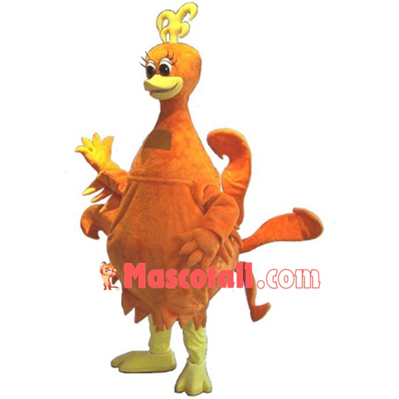 Rare Beautiful Orange Peacock Mascot Costume