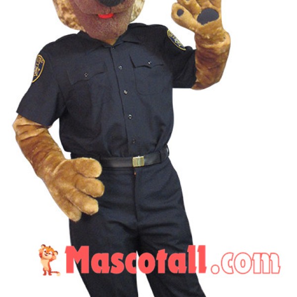 Police Officer Dog of The Police Station Mascot Costume