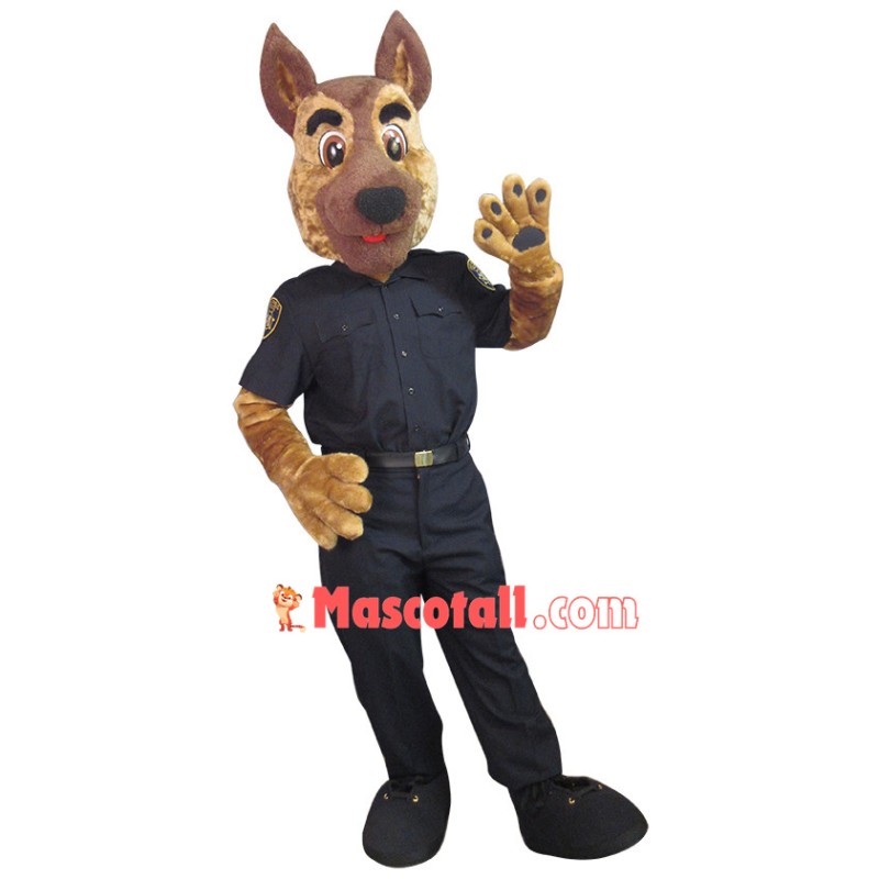Police Officer Dog of The Police Station Mascot Costume