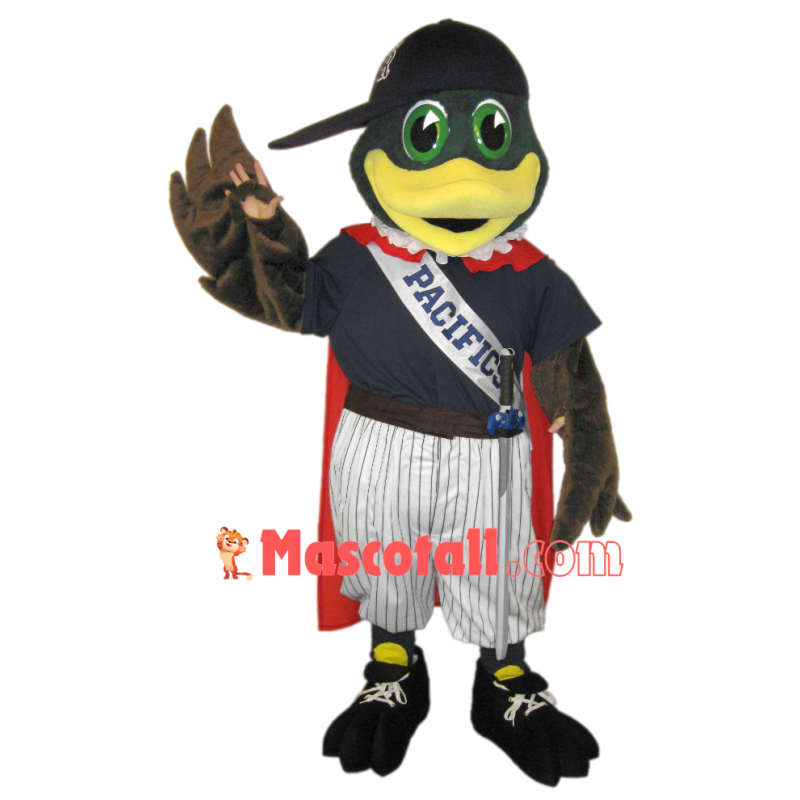 Samurai Duck With Long Sword Mascot Costume