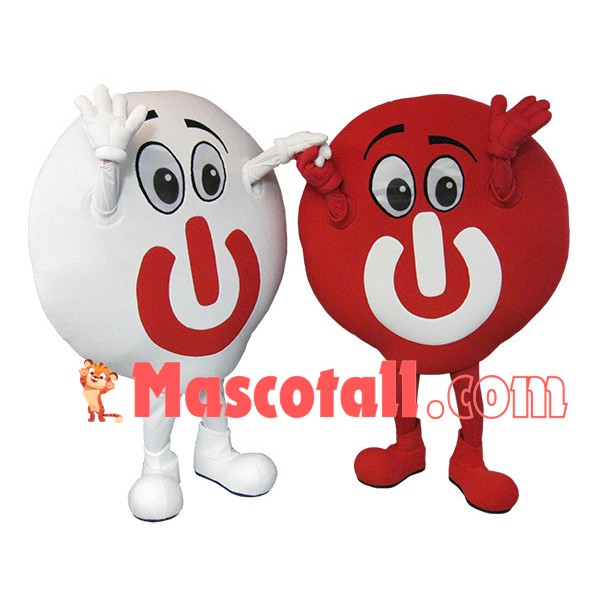 One Pair Of Power Button Mascot Costume