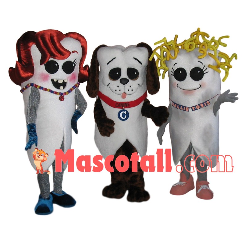 Humorous Doll Mascot Costume For Performance Group