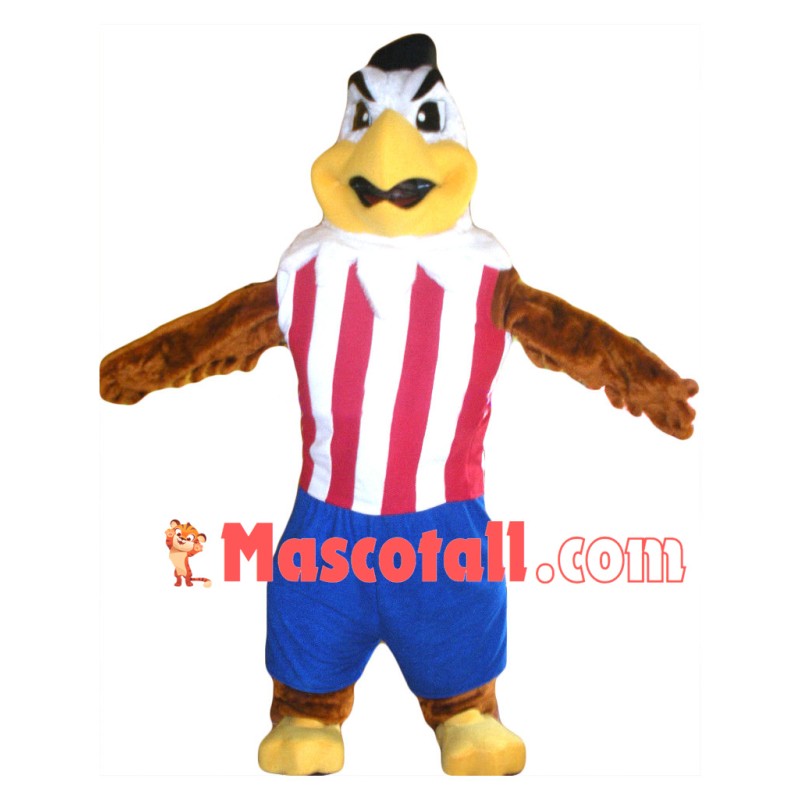 Strong Muscle Player Eagle Mascot Costume