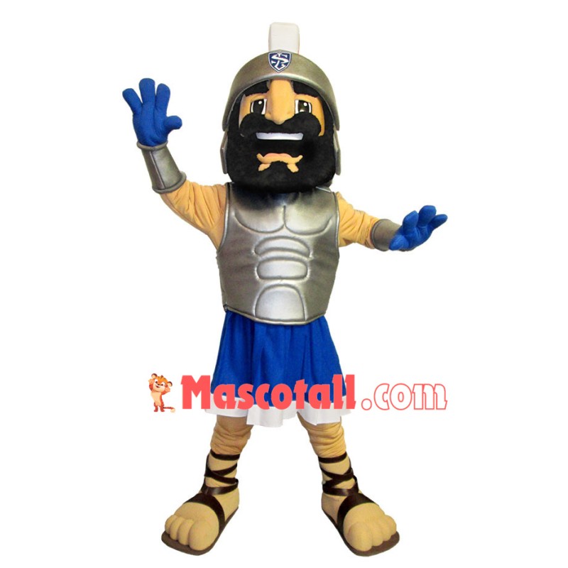 Bearded Brutal Spartan Warrior Mascot Costume
