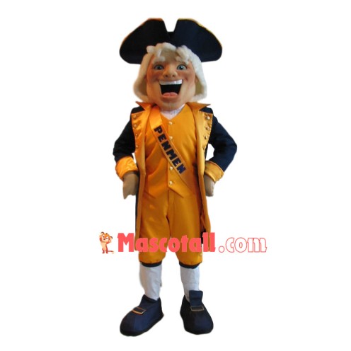 Ecstatic Medieval Nobility Man Mascot Costume