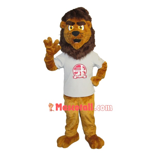 Energetic Lion of High School Mascot Costume