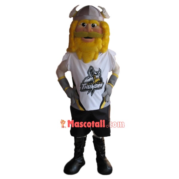 Golden-haired Warrior of The Thunder Mascot Costume