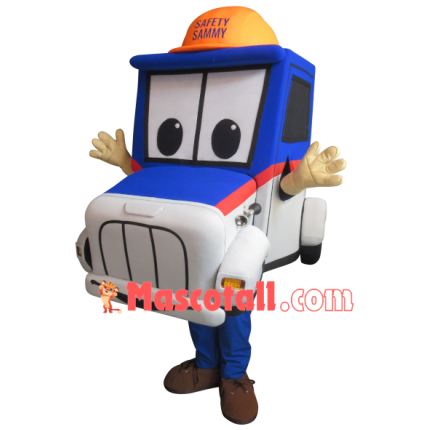 Blue Cruiser Mascot Costume for Community Safety Center