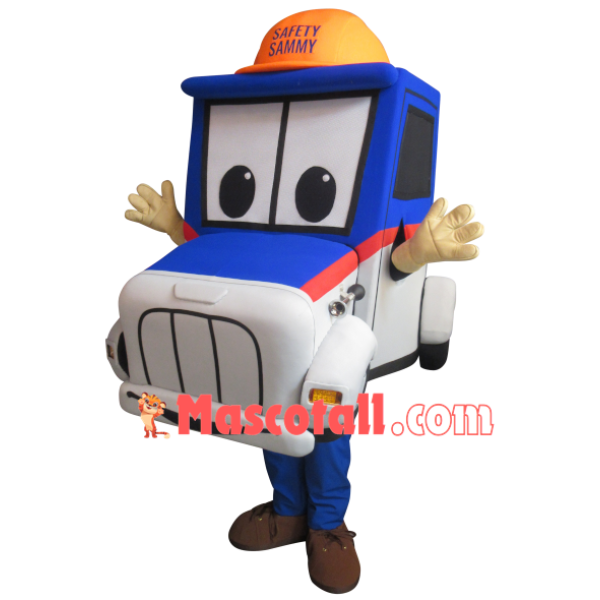 Blue Cruiser Mascot Costume for Community Safety Center