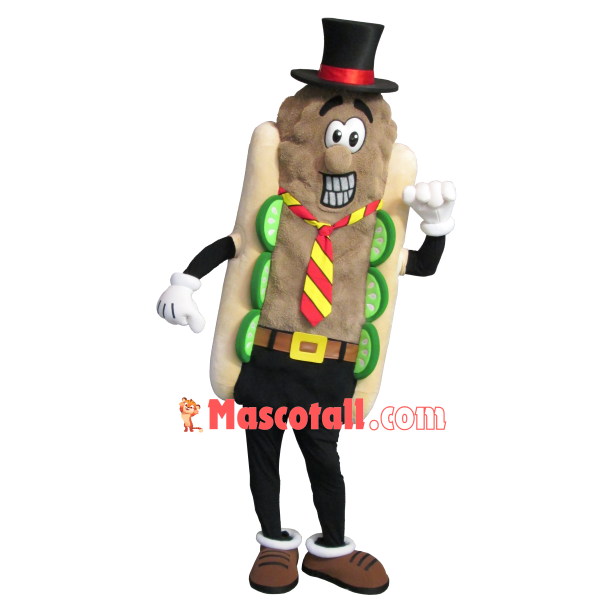 Cucumber Sausage Hot Dog Mascot Costume