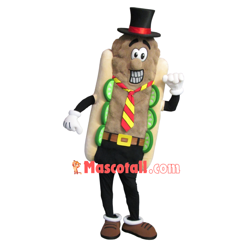Cucumber Sausage Hot Dog Mascot Costume