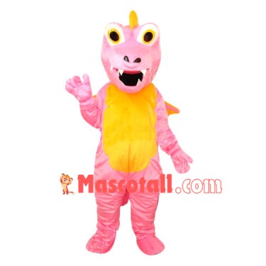 Pink Flying Dragon Mascot Costume