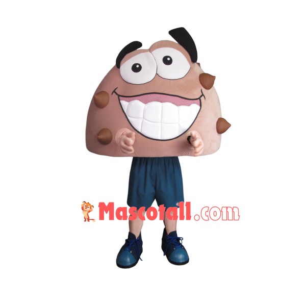Exotic Cartoon Chocolate Pudding Mascot Costume