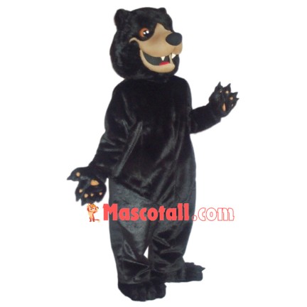 Forceful Wild Black Bear Mascot Costume