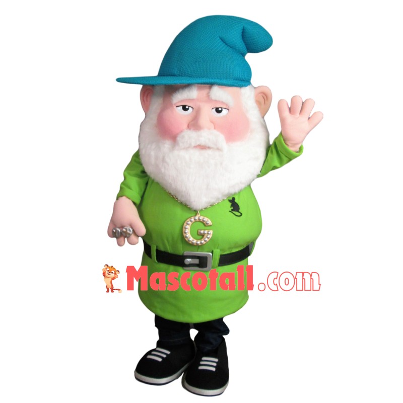 Serious Green Dwarf Mascot Costume