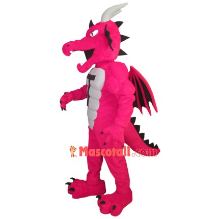 Powerful Muscular Flying Dragon Mascot Costume