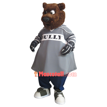 Arrogant Goalkeeper Bear Mascot Costume