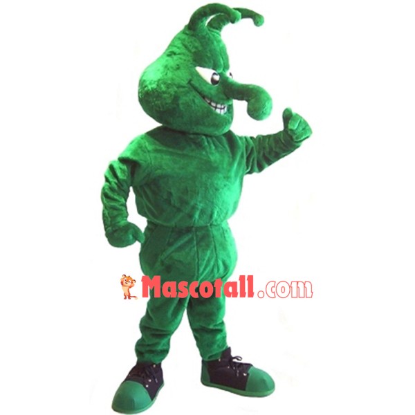 Whole Green Alien With Long Nose Mascot Costume