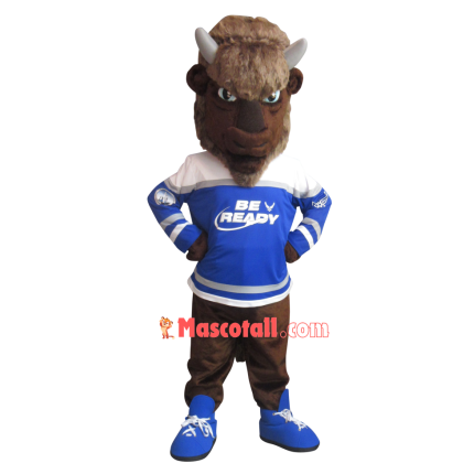Genial Yak Mascot Costume For Cooperation Project