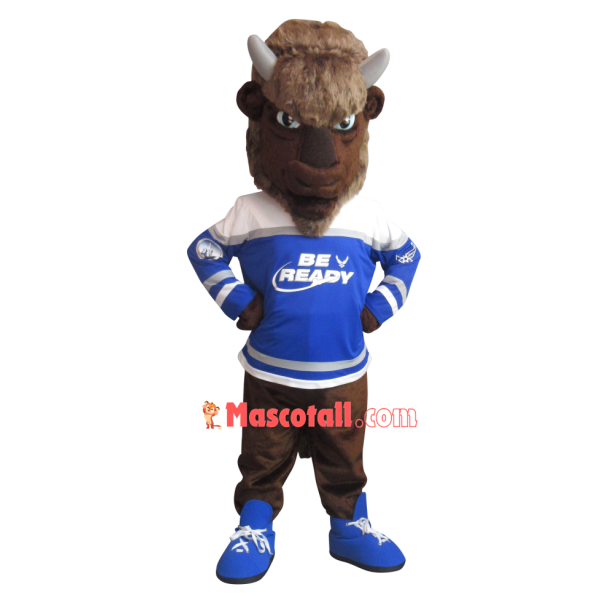 Genial Yak Mascot Costume For Cooperation Project
