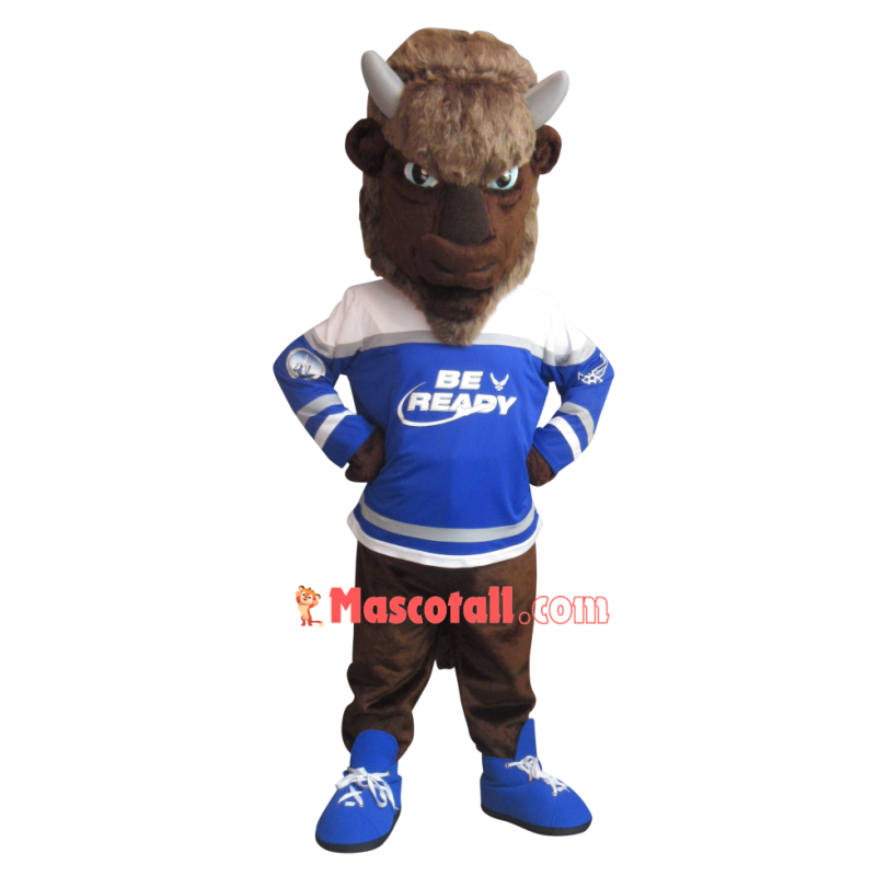 Genial Yak Mascot Costume For Cooperation Project