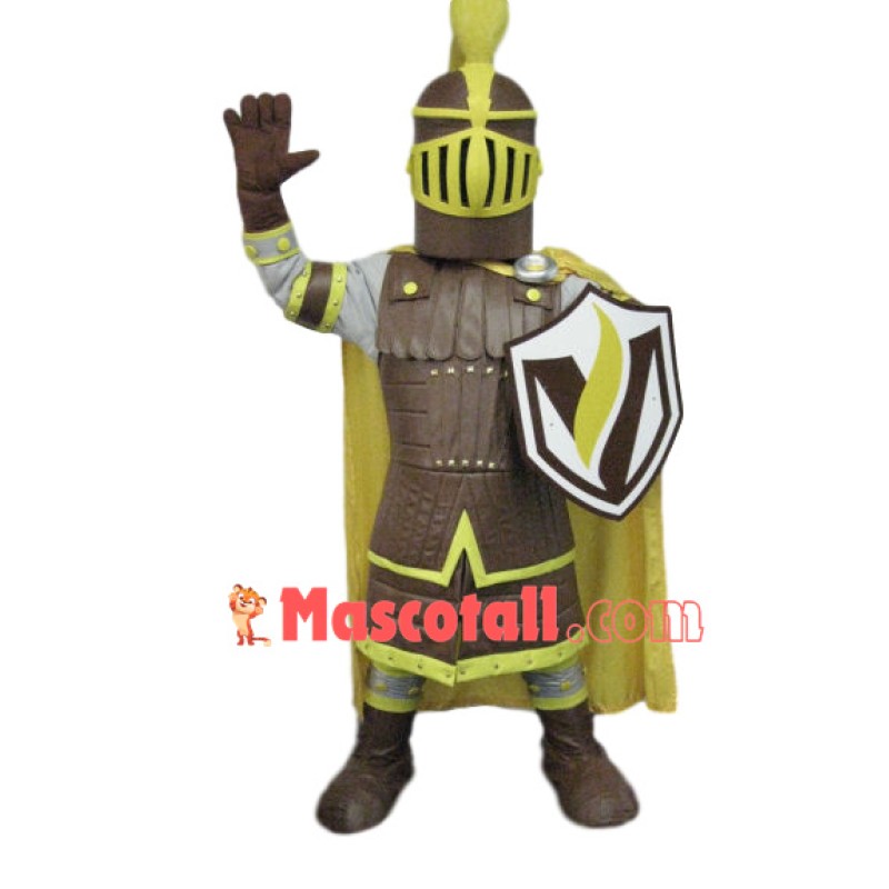 Deployed Defensive Brave Soldier Mascot Costume