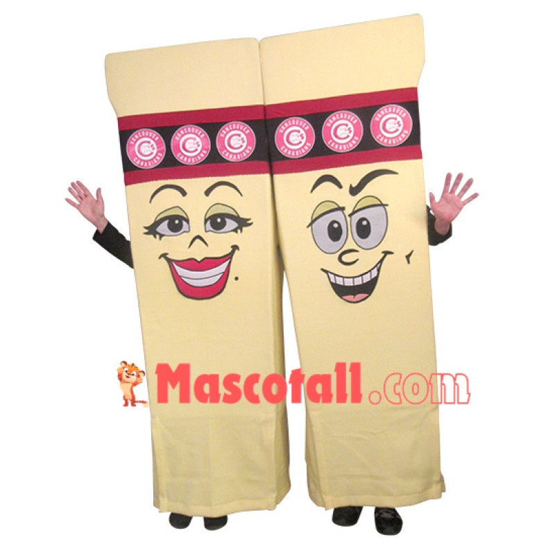 One Pair of Thick Chopsticks Mascot Costume