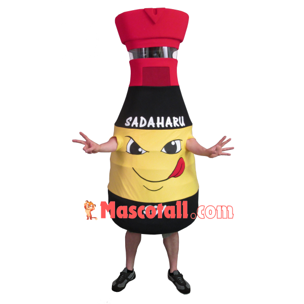 Bottle of Sushi Soy Sauce Mascot Costume