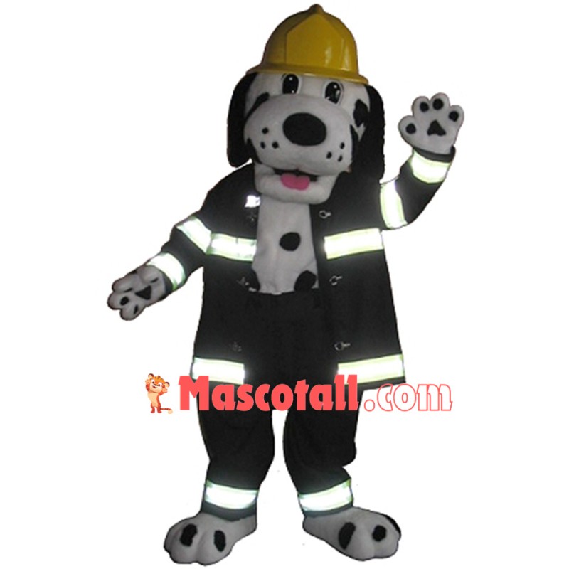 Lifeguard Dog In Luminous Suit Mascot Costume