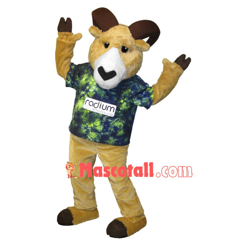 Fashion Magazine Model Goat Mascot Costume