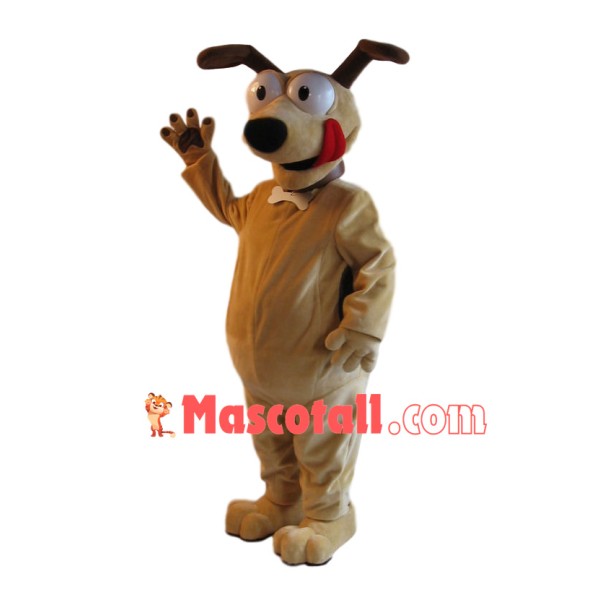 Hungry Dog With Ridged Ears Mascot Costume