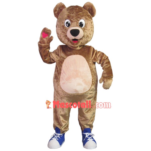 Likable Love Teddy Bear Mascot Costume