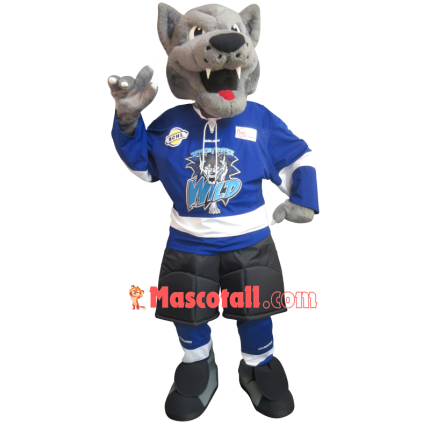 Wild Lead Wolf Mascot Costume For League