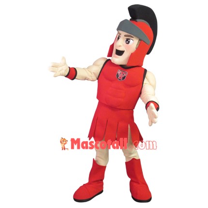 Morale Boosting Red Soldier Mascot Costume