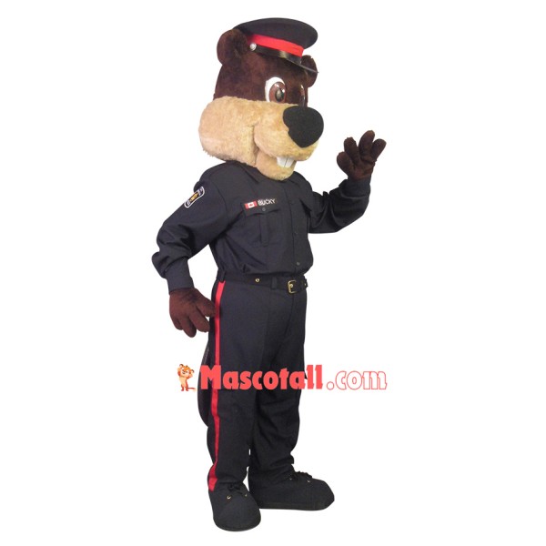 Police Squirrel On Mission Mascot Costume