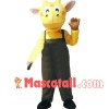 Lovely Cartoon Yellow Giraffe Mascot Costume