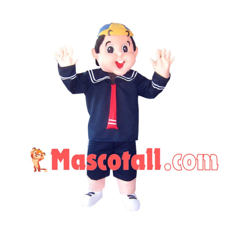 Big Head Kindergarten Boy Mascot Costume