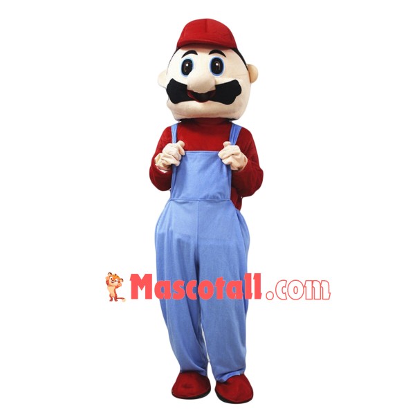 Slim Version Super Mario Mascot Costume