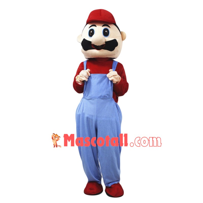 Slim Version Super Mario Mascot Costume